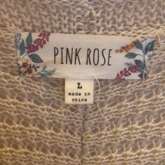 Long Oatmeal Knit Open Cardigan - Picture 6 of 8